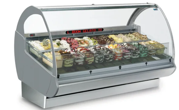 Vetrina gelato ventilata 20 gusti – come nuova, usata in fiera usato a Roma