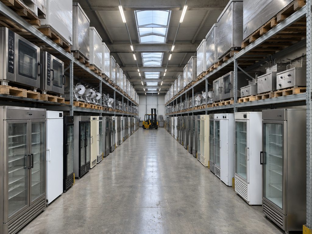 Magazzino di frigoriferi e attrezzature professionali a Roma